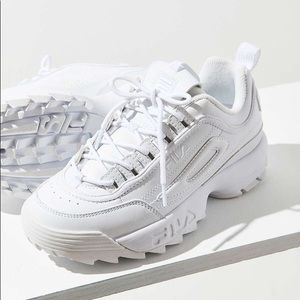 FILA Disruptor 2 Premium Mono Mens White Sneakers Size 12